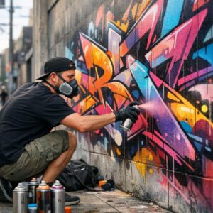 Mehr über den Artikel erfahren Wie Graffiti Sprayer kreative Konzepte präzise und dauerhaft umsetzen