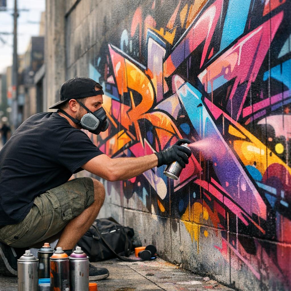 Du betrachtest gerade Wie Graffiti Sprayer kreative Konzepte präzise und dauerhaft umsetzen